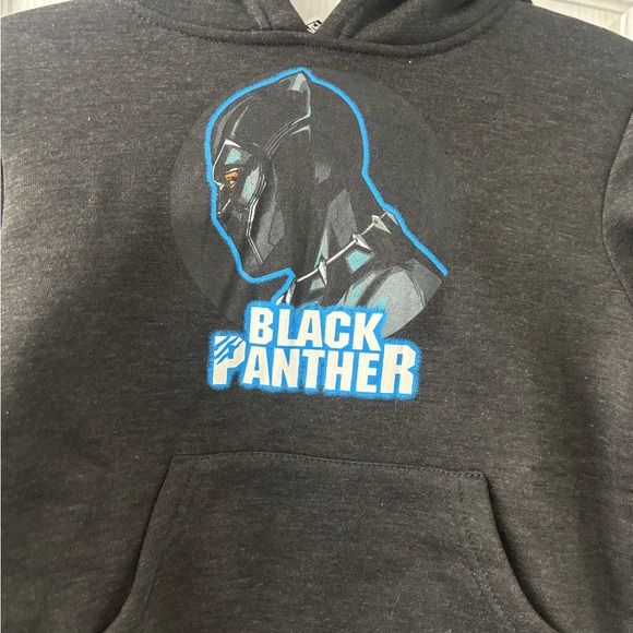 NWT! Childs Marvel Black Panther Charcoal Hoodie - Picture 3 of 6